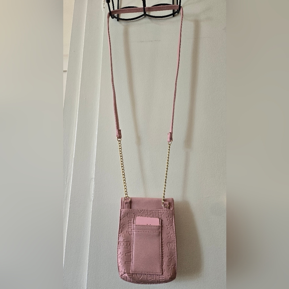 Juicy Couture Crossbody Bag Smart Phone Pink Blush Logo Daydream Flat Cellie - Picture 3 of 6